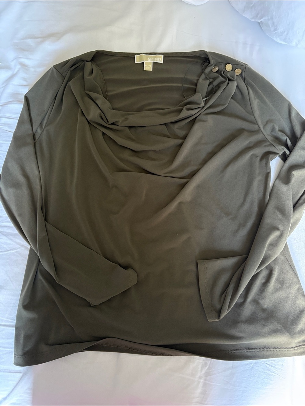 Michael Kors Button Shoulder Blouse - Picture 1 of 3